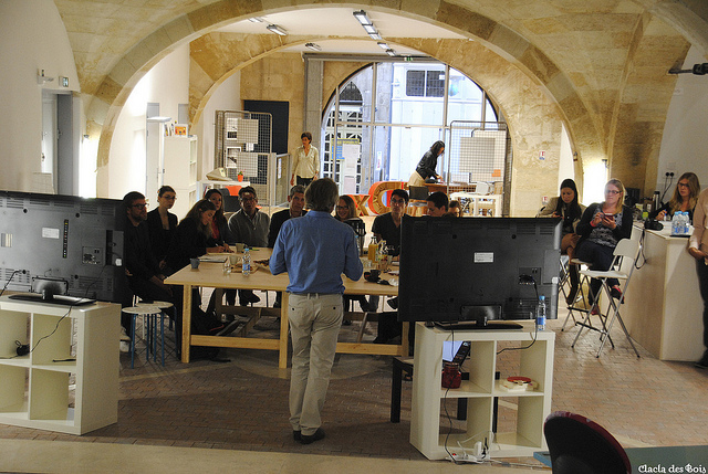 Vue du Node, espace de coworking à Bordeaux.